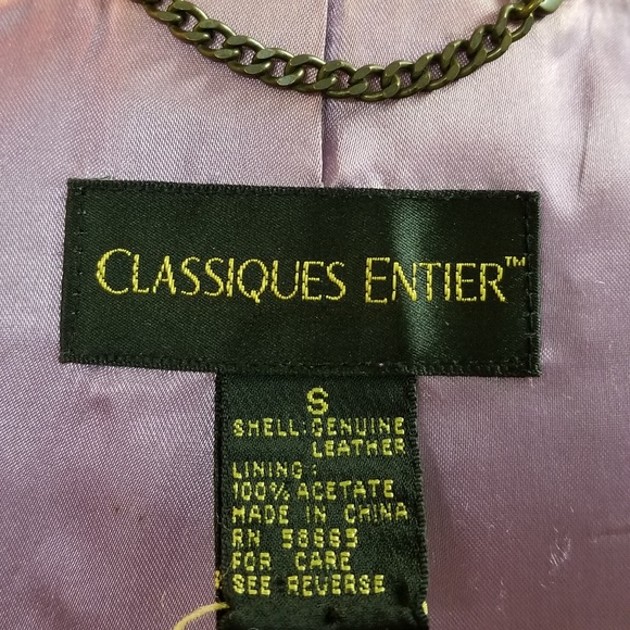 ✅#55C Pre-owned Classiques Entier mauve suede coat S - Picture 7 of 15
